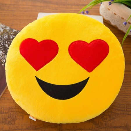 Love Emoji Plush Cushion