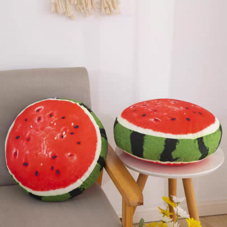 3D Fruit Shape Round Cushion