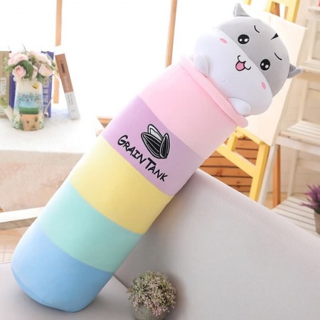 Cute Hamster Grain Tank Long Plush Pillow