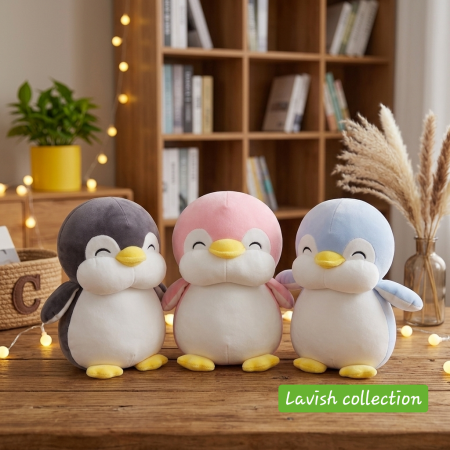 Cute Smiling Penguin Plush Toys
